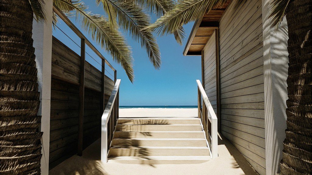 Villa Beach Entrance